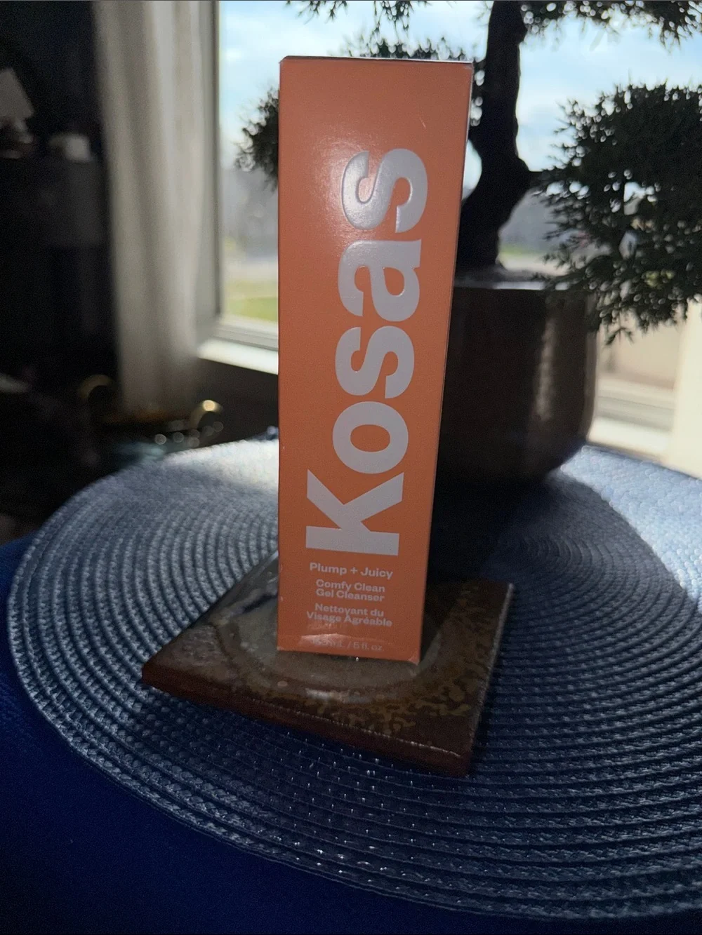 Kosas Plump + Juicy Comfy Clean Gel Cleanser — Orange Packaging
